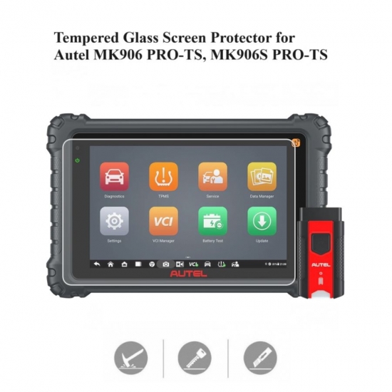Tempered Glass Screen Protector for Autel MK906PRO-TS Scanner - Click Image to Close